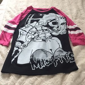 Misfits jersey style top